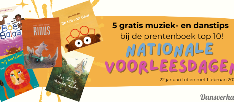 5 gratis muziek- en danstips bij de prentenboek top 10